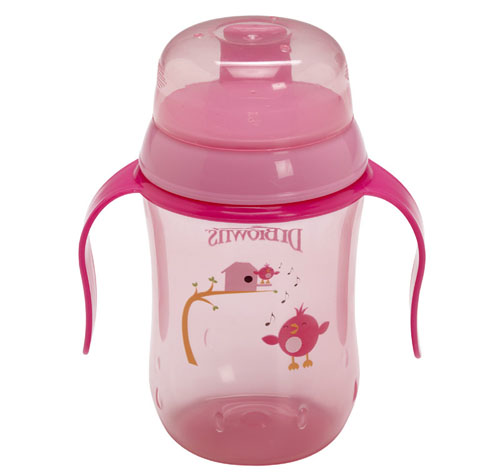 布朗博士9安士硬吸嘴學飲杯粉色