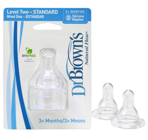 布朗博士流量2標(biāo)準(zhǔn)奶嘴(2個裝)
