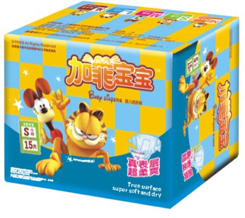 加菲寶寶超柔爽超薄嬰兒紙尿褲S碼15片