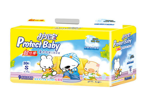 護兒寶超級薄彈力嬰兒紙尿褲S碼30片