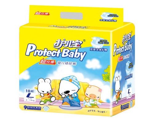 護(hù)兒寶超級(jí)薄嬰兒紙尿褲L碼10片