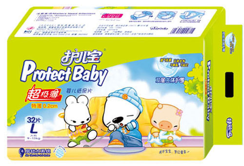 護(hù)兒寶超級(jí)薄嬰兒紙尿片L碼32片