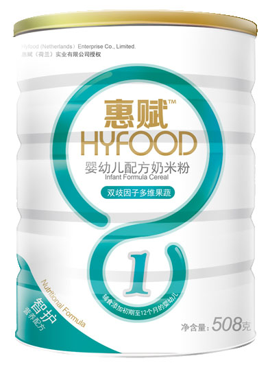 惠賦嬰幼兒雙歧因子多維果蔬配方奶米粉