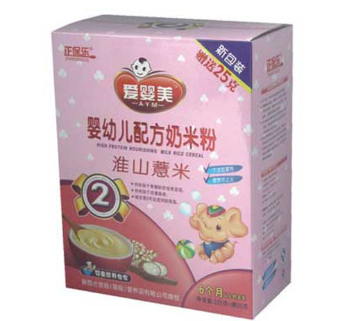 正保樂(lè)淮山薏米奶米粉盒裝2段