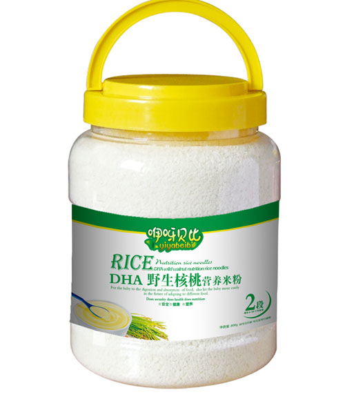咿呀貝比DHA野生核桃營(yíng)養(yǎng)米粉2段