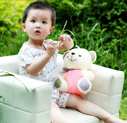 貝茜蒂皇冠碎花有機棉連體爬服