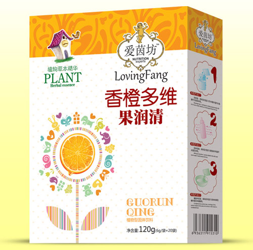 愛茵坊香橙多維果潤(rùn)清盒裝