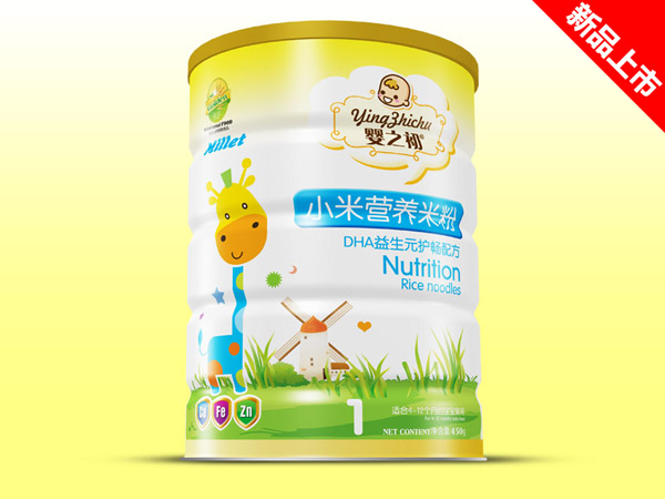 嬰之初DHA益生元小米米粉鐵聽