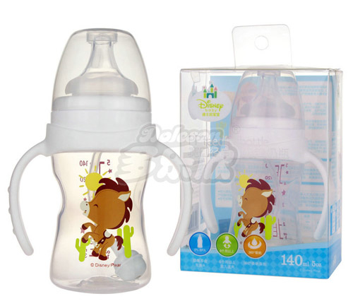 迪士尼寶寶寬口徑自動(dòng)吸管奶瓶140ml