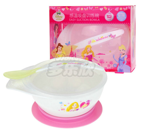 迪士尼寶寶感溫訓練吸盤訓練碗