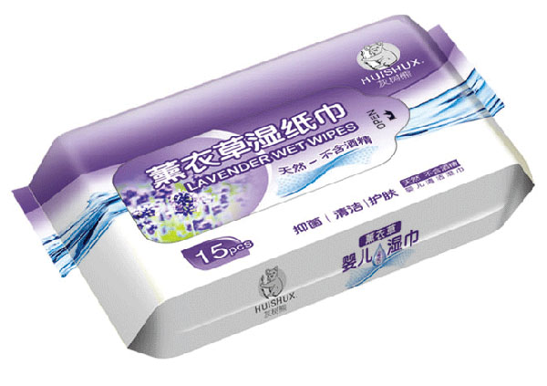 灰樹(shù)熊薰衣草濕紙巾15片裝