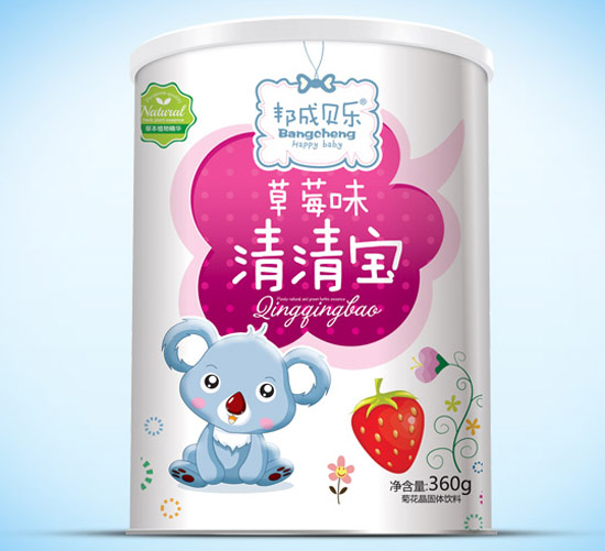 邦成貝樂(lè)清清寶紙聽草莓味