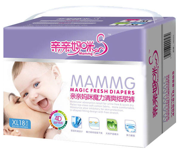 親親媽咪魔力清爽中包裝紙尿褲XL18片