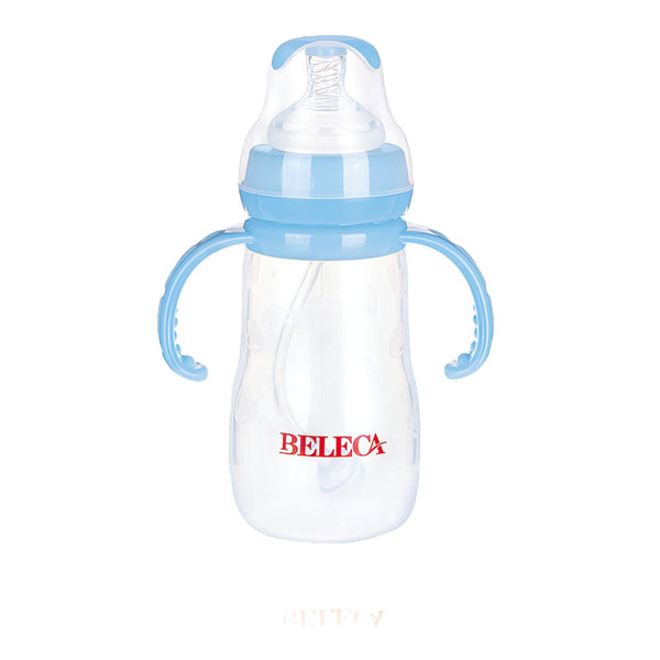 貝樂嘉藍(lán)色標(biāo)口雙柄全自動奶瓶
