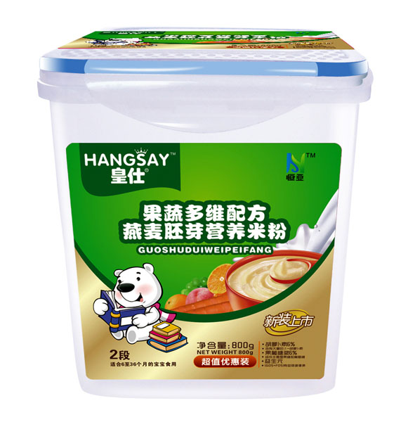 皇仕果蔬多維配方燕麥胚芽營(yíng)養(yǎng)米粉