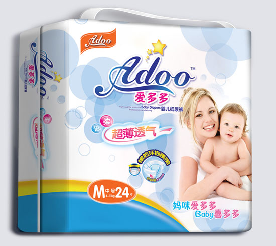 愛多多超薄透氣嬰兒紙尿褲M碼24片