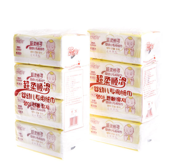 愛(ài)奇諾超柔順滑-嬰幼兒專用360張紙巾組裝