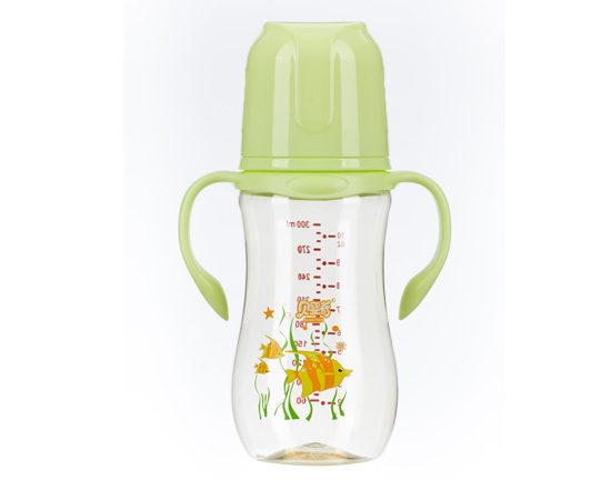 貝嬰奇300ML寬口自動(dòng)PPSU奶瓶綠色