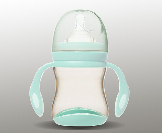 愛弗圖西180MLPPSU寬口帶手柄奶瓶(翡翠藍)