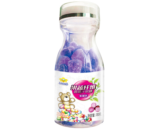 金盾愛(ài)嬰果蔬纖維蔬菜汁紫薯味軟糖