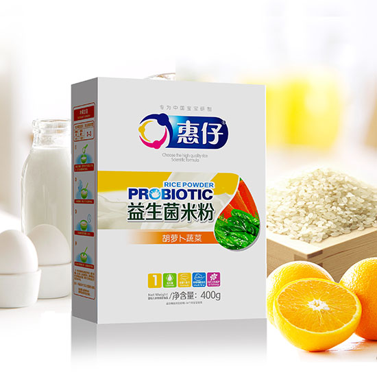 惠仔胡蘿卜蔬菜益生菌米粉盒裝