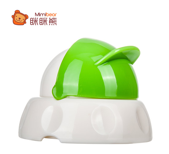 瞇瞇熊水杯牙蓋組綠色