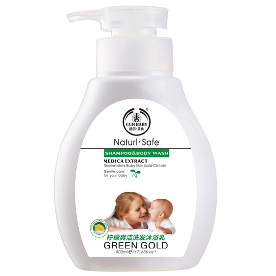 貝比檸檬爽潔洗沐二合一500ml