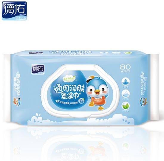 德佑潤(rùn)膚柔寶寶濕巾帶蓋80抽