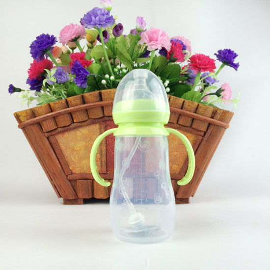 貝優(yōu)樂240ML硅膠奶瓶綠色