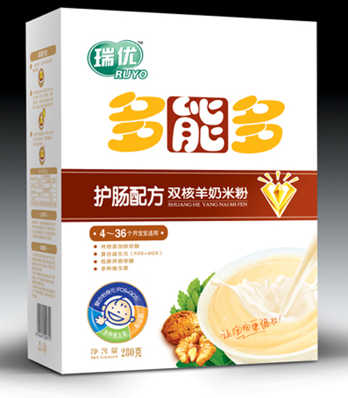 瑞優(yōu)多能多雙核羊奶米粉
