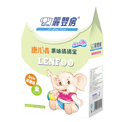 麗嬰房康兒清蘋(píng)果味清清寶盒裝