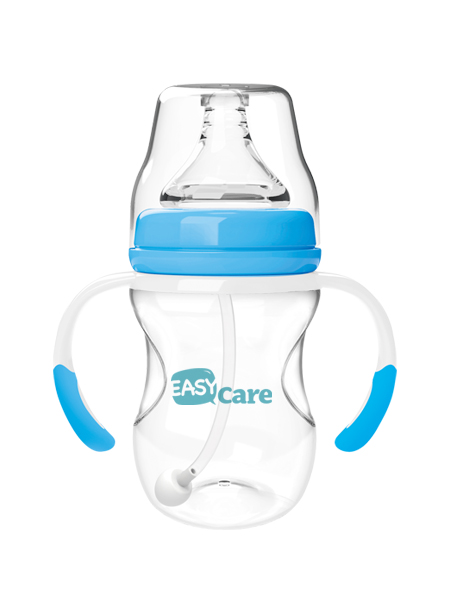 伊斯卡爾160mlPP自動寬口徑奶瓶(藍)