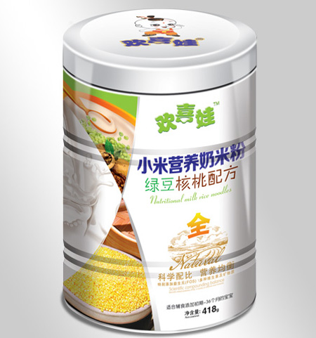 歡喜娃綠豆核桃配方小米營養(yǎng)奶米粉