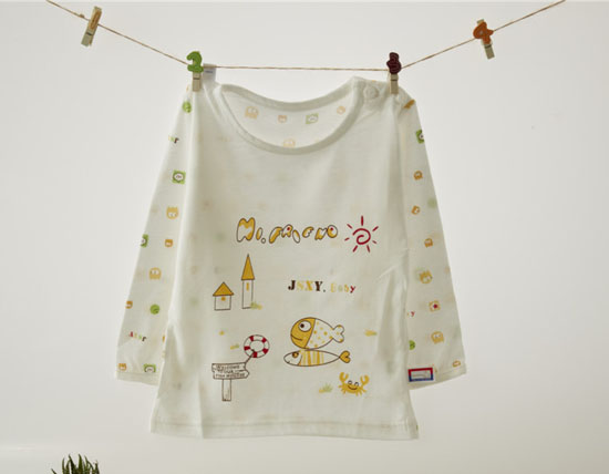 金色小魚(yú)麻塞爾纖維單面小魚(yú)肩開(kāi)衫