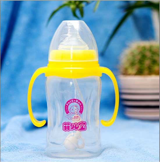 菲兒寶240ML寬口PP全自動奶瓶(黃色)