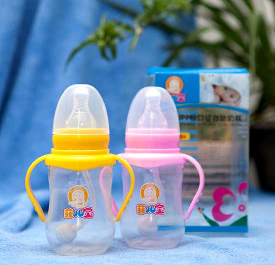 菲兒寶150ML標口PP全自動奶瓶(黃粉)