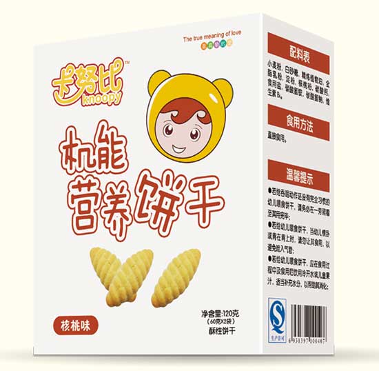 卡努比核桃味機能營養(yǎng)餅干