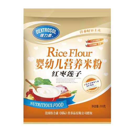 得力素紅棗蓮子嬰幼兒營養(yǎng)米粉