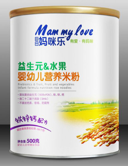 巨日媽咪樂益生元水果嬰幼兒營養(yǎng)米粉鈣鐵鋅配方