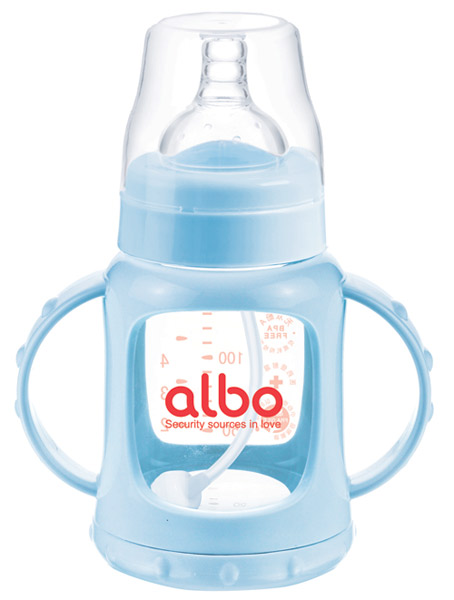 愛樂寶150ml防爆自動(dòng)玻璃奶瓶藍(lán)