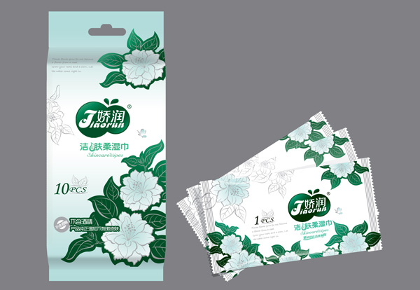 嬌潤(rùn)潔膚柔單片印象花濕巾