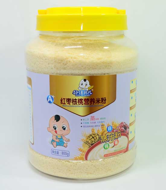 好佳貝兒A+紅棗核桃營養(yǎng)米粉