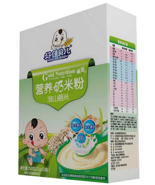 好佳貝兒淮山薏米盒裝營(yíng)養(yǎng)奶米粉