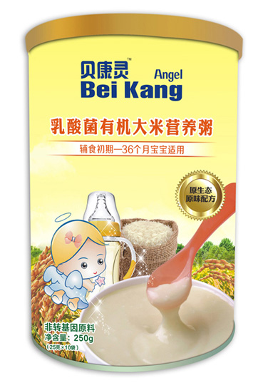 貝康靈乳酸菌有機(jī)大米營(yíng)養(yǎng)粥(聽裝)