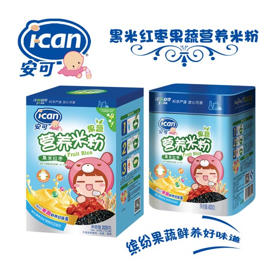 安可黑米紅棗果蔬營養(yǎng)米粉