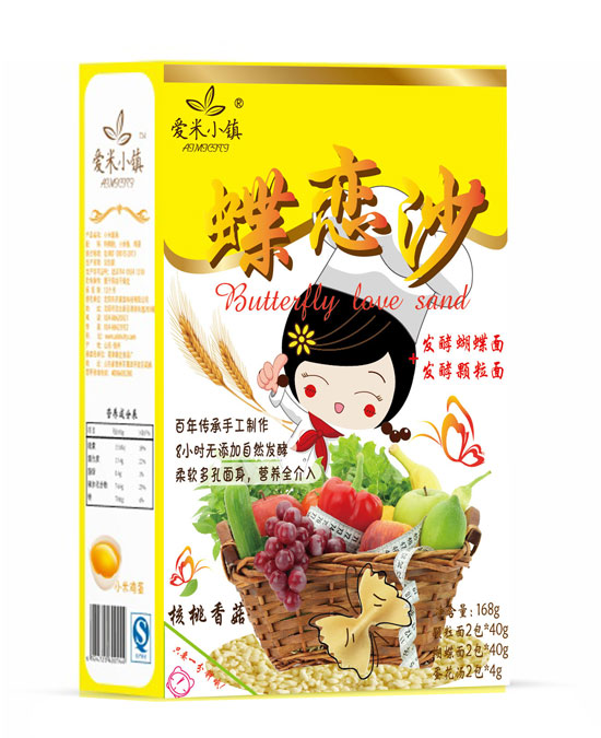 愛(ài)米小鎮(zhèn)核桃香菇蝶戀沙面條