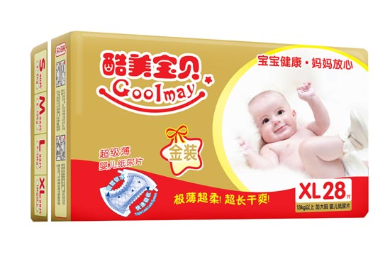 酷美寶貝金裝超極薄嬰兒紙尿片