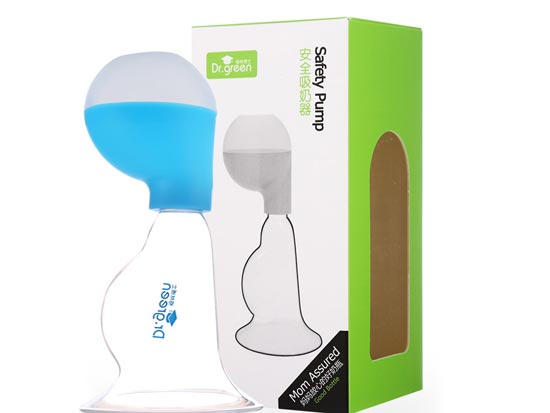 格林博士安全吸奶器藍色