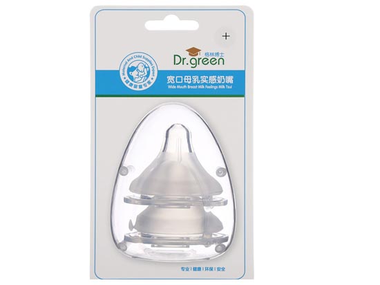 格林博士寬口母乳實(shí)感奶嘴兩個(gè)裝十字孔