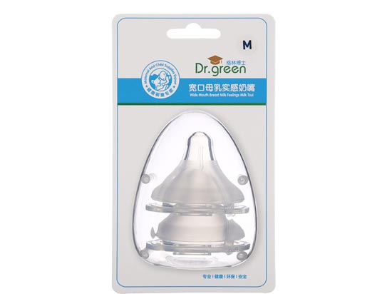 格林博士寬口母乳實(shí)感奶嘴兩個(gè)裝M號(hào)